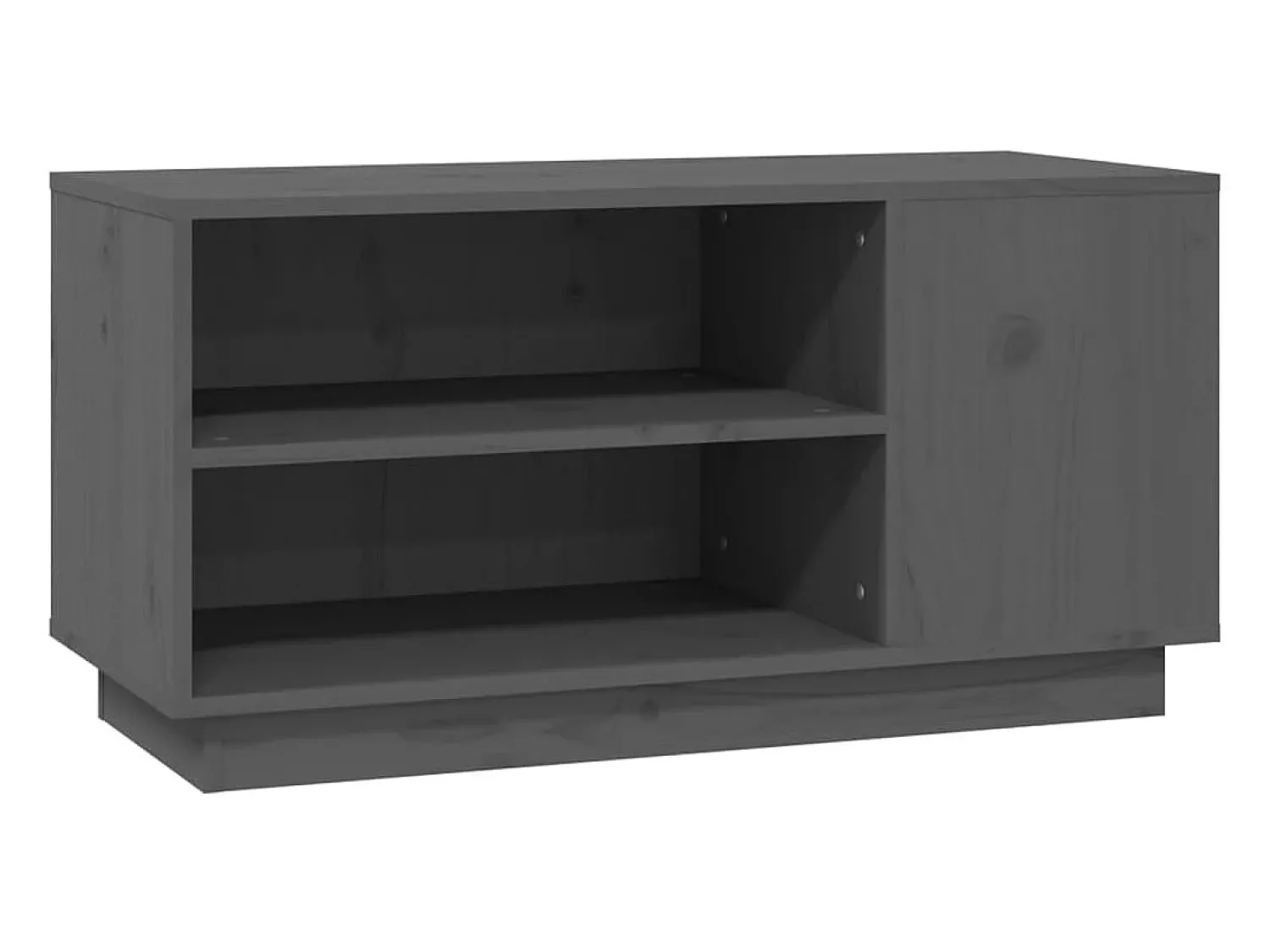 Móvel De Tv| Móvel de TV 80x35x40,5 cm madeira de pinho maciça PT627854 Cinzento