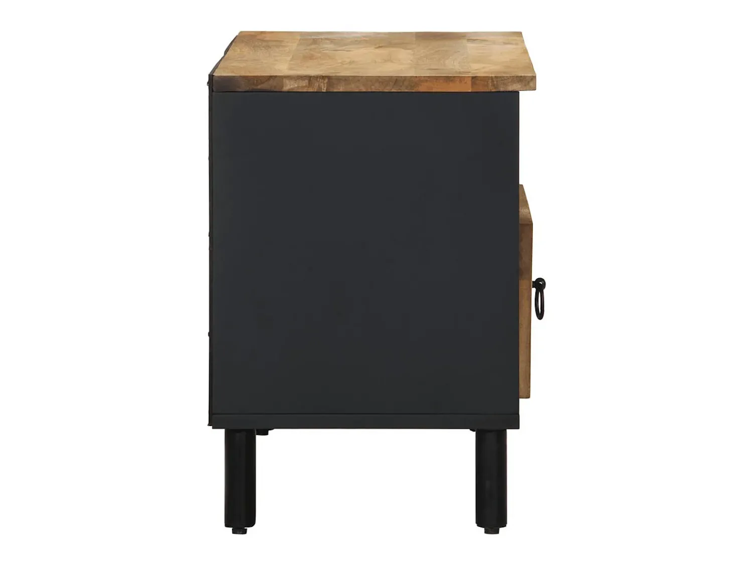 vidaxl Móvel de TV 80x33,5x46 cm madeira mangueira áspera maciça^ Móvel De Tv