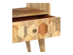 Móvel De Tv*vidaxl Móvel de TV 90x30x50 cm madeira de mangueira maciça Natural claro