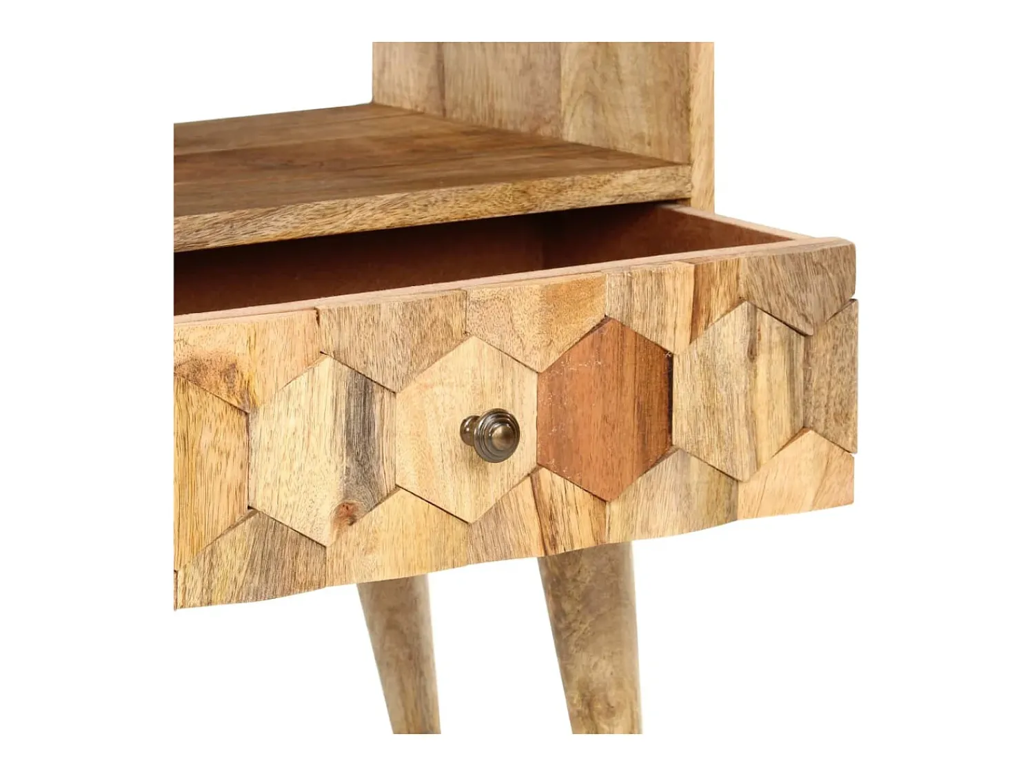 Móvel De Tv*vidaxl Móvel de TV 90x30x50 cm madeira de mangueira maciça Natural claro