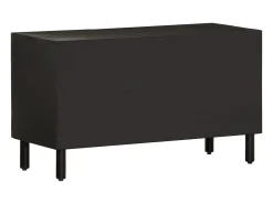 Móvel De Tv| Móvel de TV 80x31x46 cm madeira de mangueira maciça PT353317 Preto