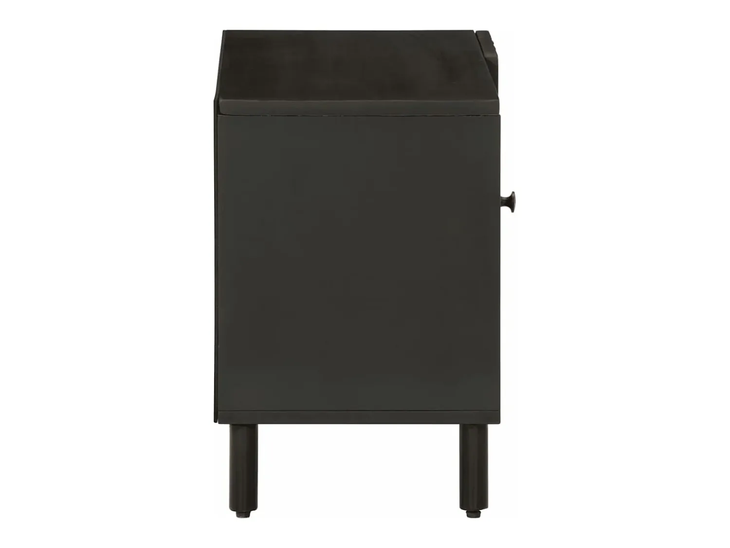 Móvel De Tv| Móvel de TV 80x31x46 cm madeira de mangueira maciça PT353317 Preto