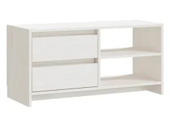 Best vidaxl Móvel de TV 80x31x39 cm madeira de pinho maciça Branco