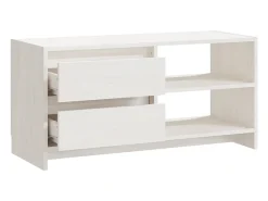 Best vidaxl Móvel de TV 80x31x39 cm madeira de pinho maciça Branco