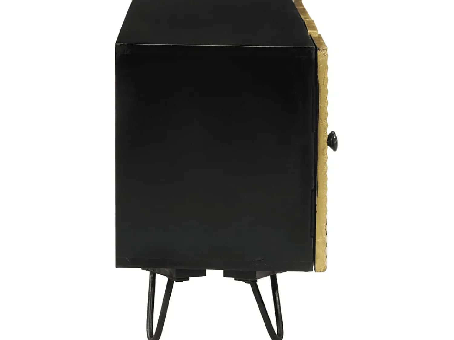Móvel De Tv| Móvel de TV 110x30x45 cm madeira de mangueira maciça PT227604 Dourado