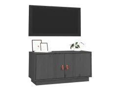 Móvel de TV 80x34x40 cm madeira de pinho maciça PT402883^ Móvel De Tv