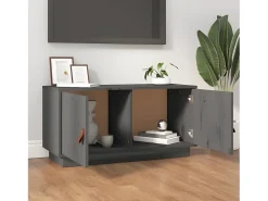 Móvel de TV 80x34x40 cm madeira de pinho maciça PT402883^ Móvel De Tv