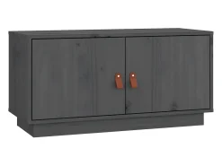 Móvel de TV 80x34x40 cm madeira de pinho maciça PT402883^ Móvel De Tv