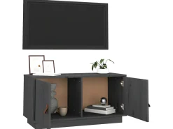 Móvel de TV 80x34x40 cm madeira de pinho maciça PT402883^ Móvel De Tv
