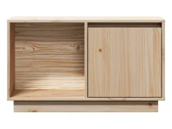 Móvel De Tv|vidaxl Móvel de TV 74x35x44 cm madeira de pinho maciça Castanho
