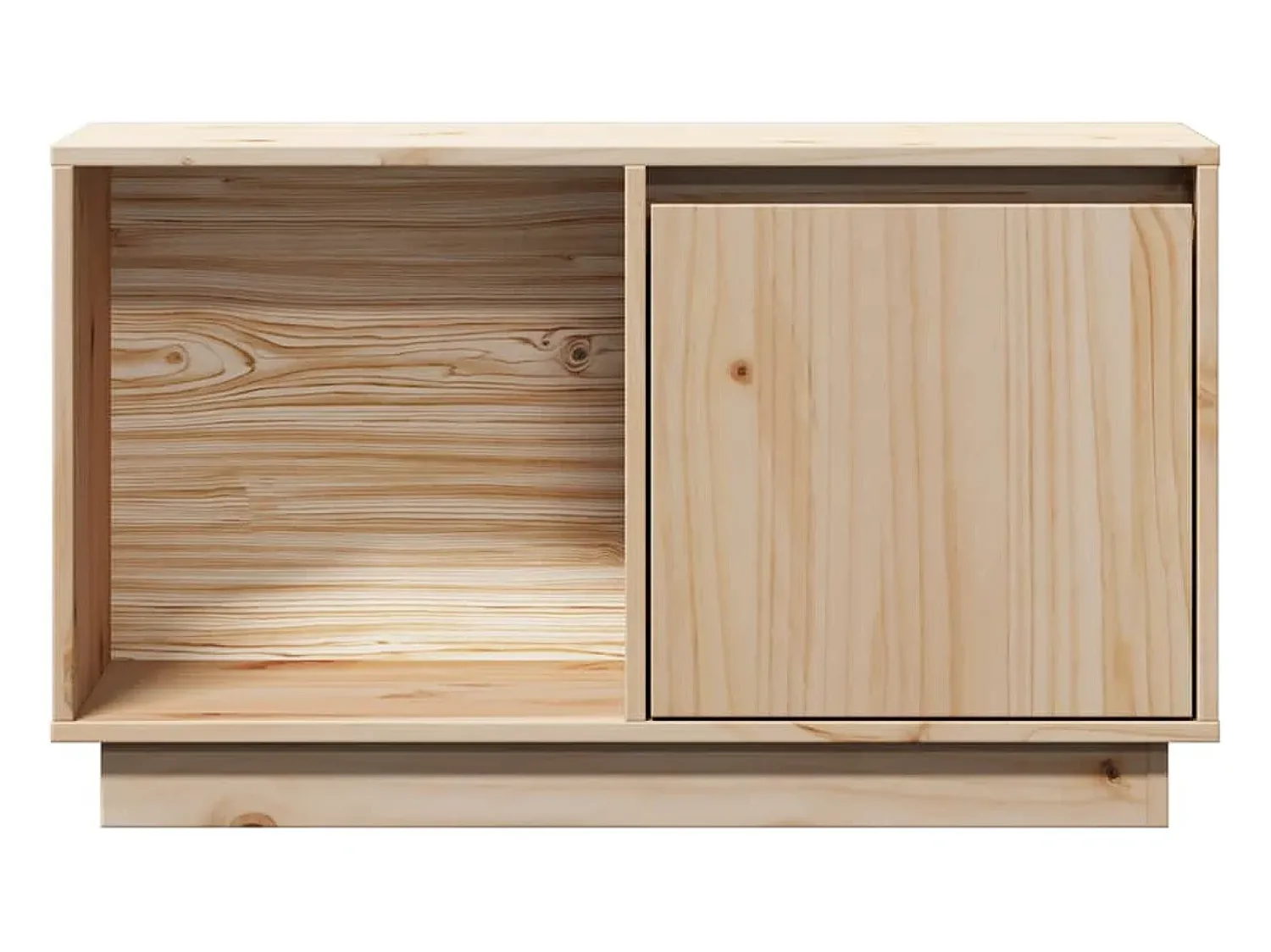 Móvel De Tv|vidaxl Móvel de TV 74x35x44 cm madeira de pinho maciça Castanho