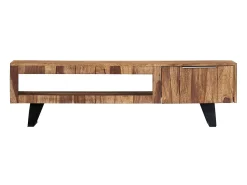 Clearance Móvel de TV 140x30x40 cm madeira de sheesham maciça PT680136 Castanho