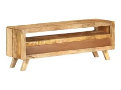 Móvel de TV 110x30x40 cm madeira de mangueira maciça PT612530^ Móvel De Tv