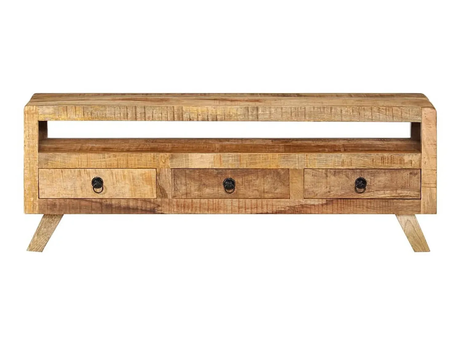 Móvel de TV 110x30x40 cm madeira de mangueira maciça PT612530^ Móvel De Tv