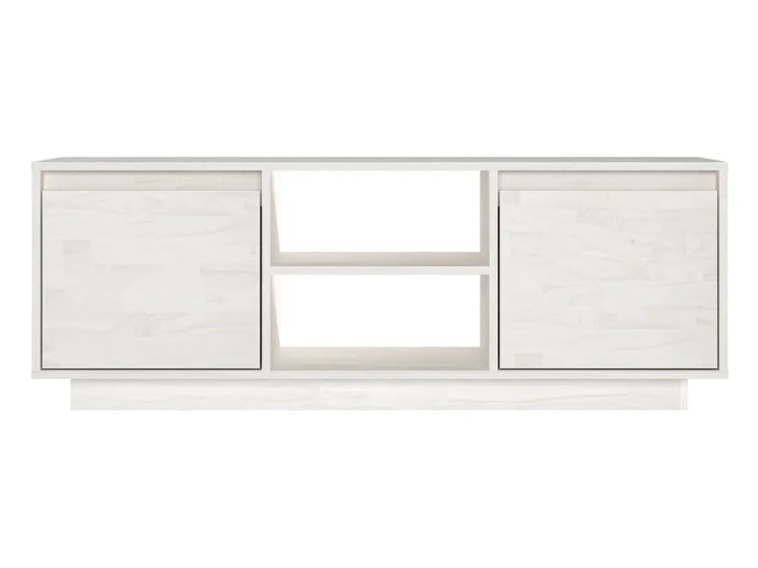 Móvel De Tv* Móvel de TV 110x30x40 cm madeira de pinho maciça PT673736 Branco