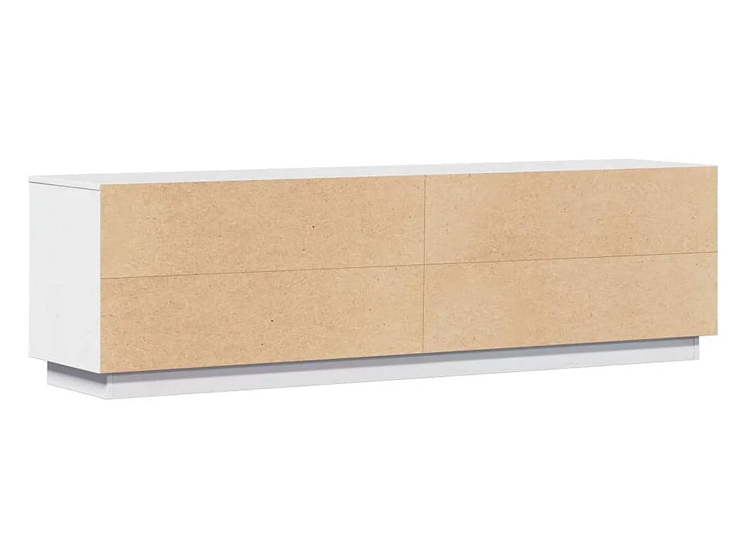 Outlet vidaxl Móvel de TV 156x37x45 cm madeira de pinho maciça Branco