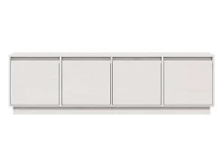 Outlet vidaxl Móvel de TV 156x37x45 cm madeira de pinho maciça Branco