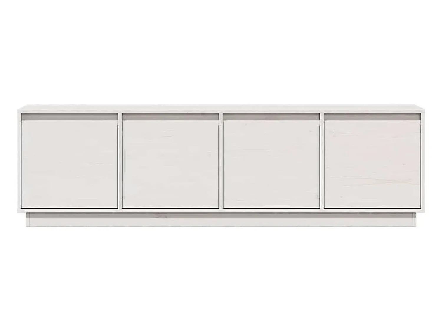 Outlet vidaxl Móvel de TV 156x37x45 cm madeira de pinho maciça Branco