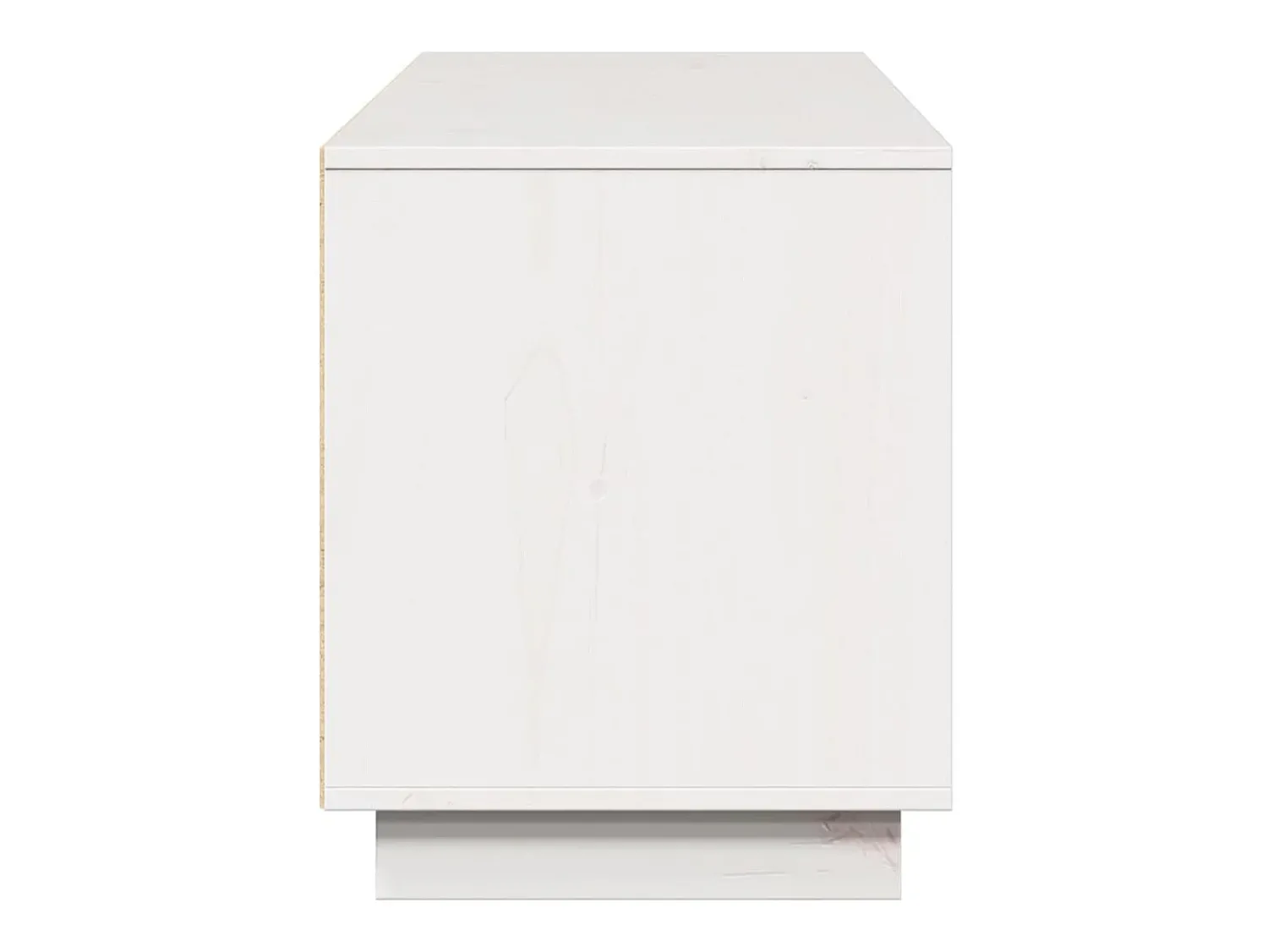 Outlet vidaxl Móvel de TV 156x37x45 cm madeira de pinho maciça Branco