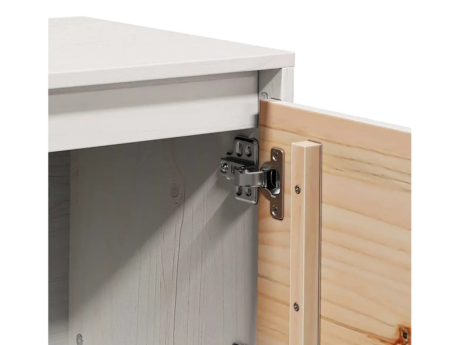 Outlet vidaxl Móvel de TV 156x37x45 cm madeira de pinho maciça Branco
