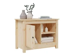 Móvel De Tv* Móvel de TV 70x36,5x52 cm madeira de pinho maciça PT836518 Castanho