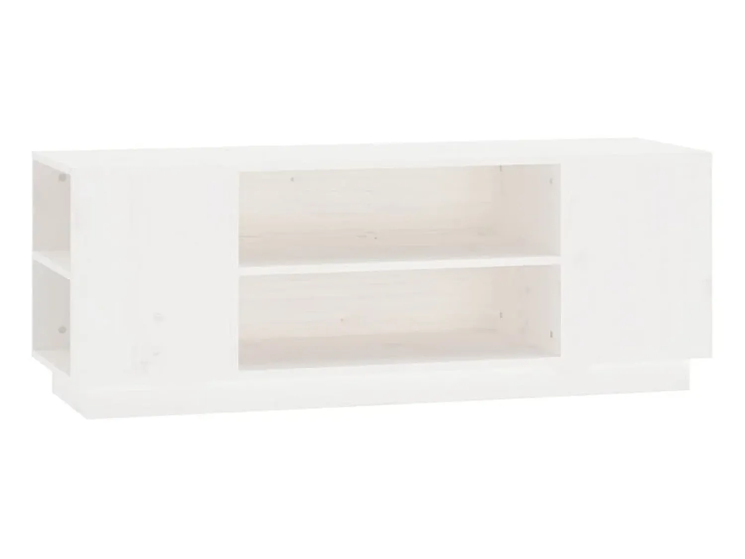 Discount Móvel de TV 110x35x40,5 cm madeira de pinho maciça PT709795 Branco