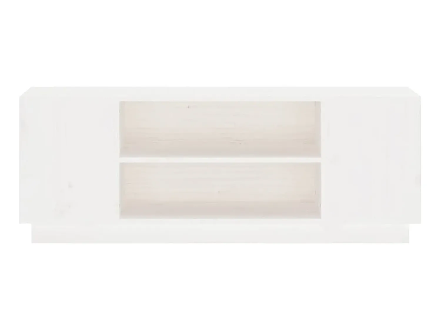 Discount Móvel de TV 110x35x40,5 cm madeira de pinho maciça PT709795 Branco
