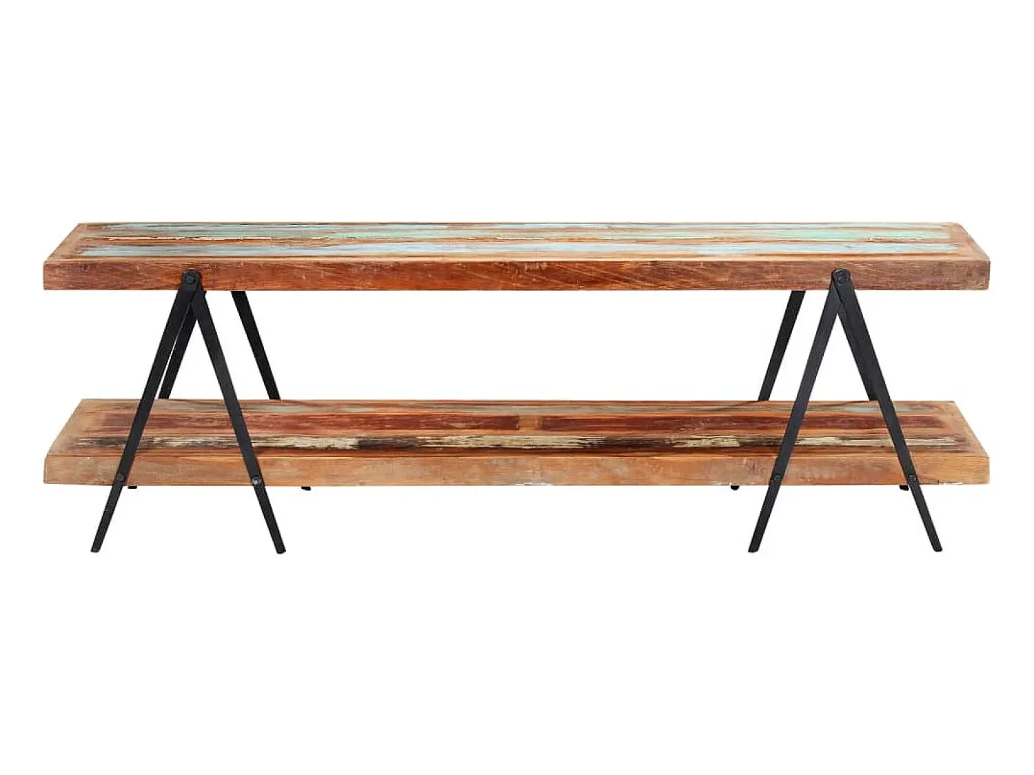 Outlet Móvel de TV 160x40x50 cm madeira recuperada maciça PT307453 Castanho