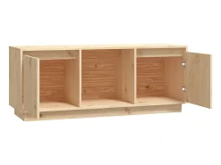 vidaxl Móvel de TV 110,5x35x44 cm madeira de pinho maciça^ Móvel De Tv