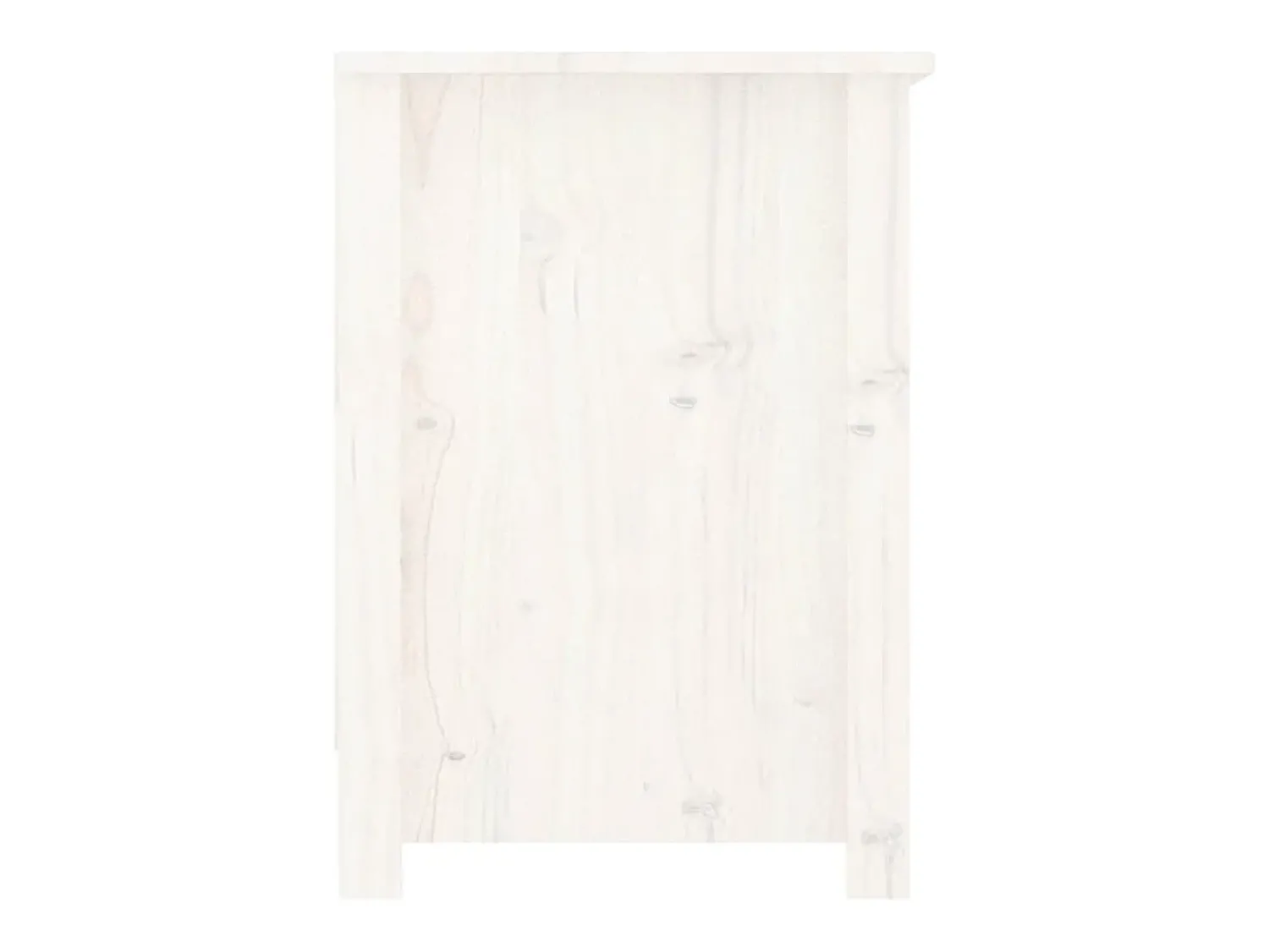 Discount vidaxl Móvel de TV 103x36,5x52 cm madeira de pinho maciça Branco