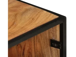 New Móvel de TV 110x30x45 cm madeira de acácia maciça PT977751 Castanho