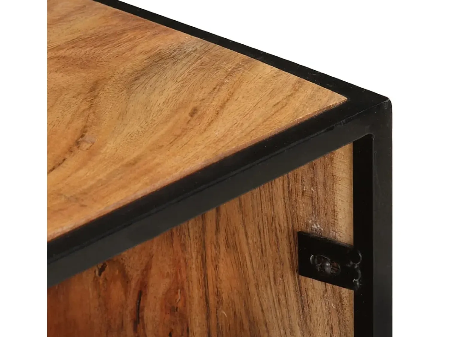 New Móvel de TV 110x30x45 cm madeira de acácia maciça PT977751 Castanho