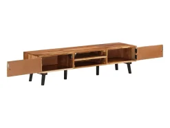 Sale vidaxl Móvel de TV 145x35x35 cm madeira de acácia maciça Castanho