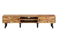 Sale vidaxl Móvel de TV 145x35x35 cm madeira de acácia maciça Castanho