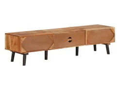 Sale vidaxl Móvel de TV 145x35x35 cm madeira de acácia maciça Castanho
