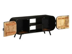Sale Móvel de TV 110x30x45 cm madeira de mangueira áspera PT226194 Castanho