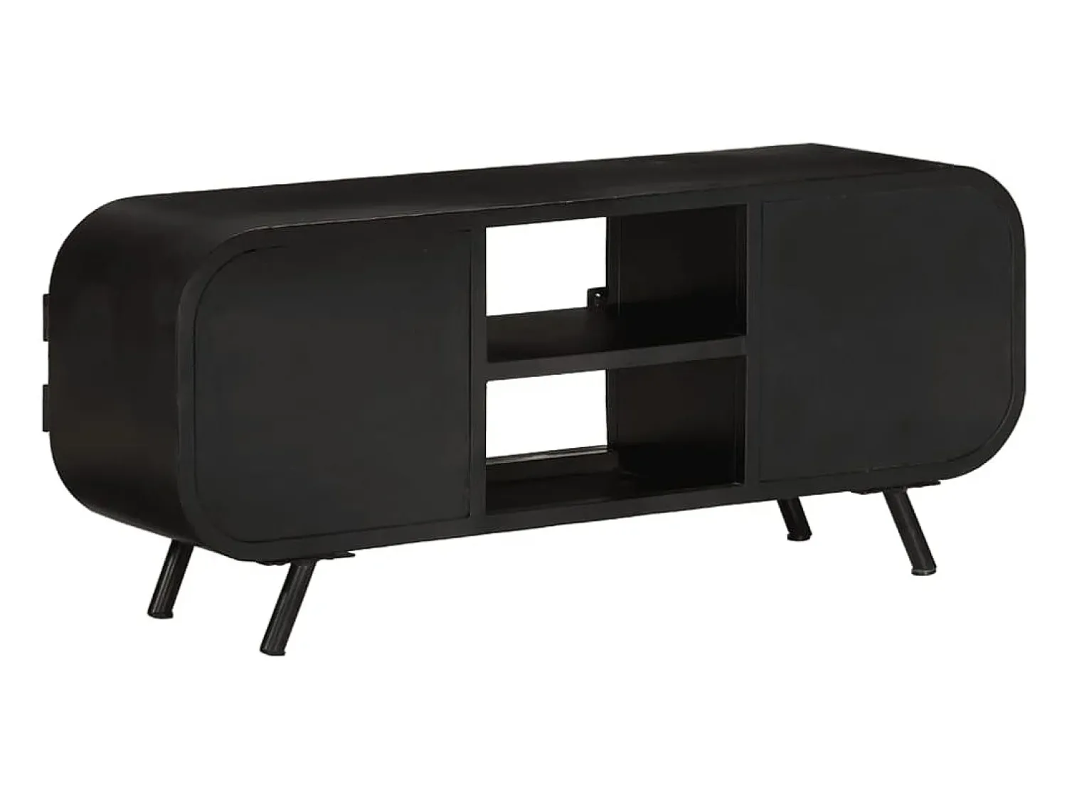 Sale Móvel de TV 110x30x45 cm madeira de mangueira áspera PT226194 Castanho