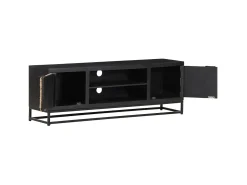 Móvel de TV 120x30x40 cm madeira de mangueira maciça PT689284^ Móvel De Tv