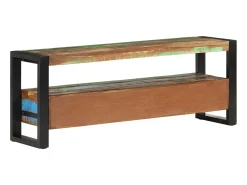 Clearance Móvel de TV 120x30x45 cm madeira recuperada maciça PT980778 Castanho