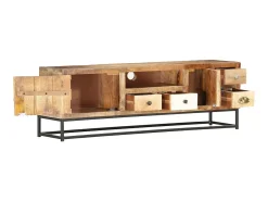 Sale Móvel de TV 120x30x40 cm madeira recuperada maciça PT294820 Castanho