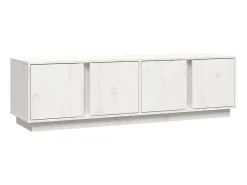 Discount Móvel de TV 140x40x40 cm madeira de pinho maciça PT160852 Branco