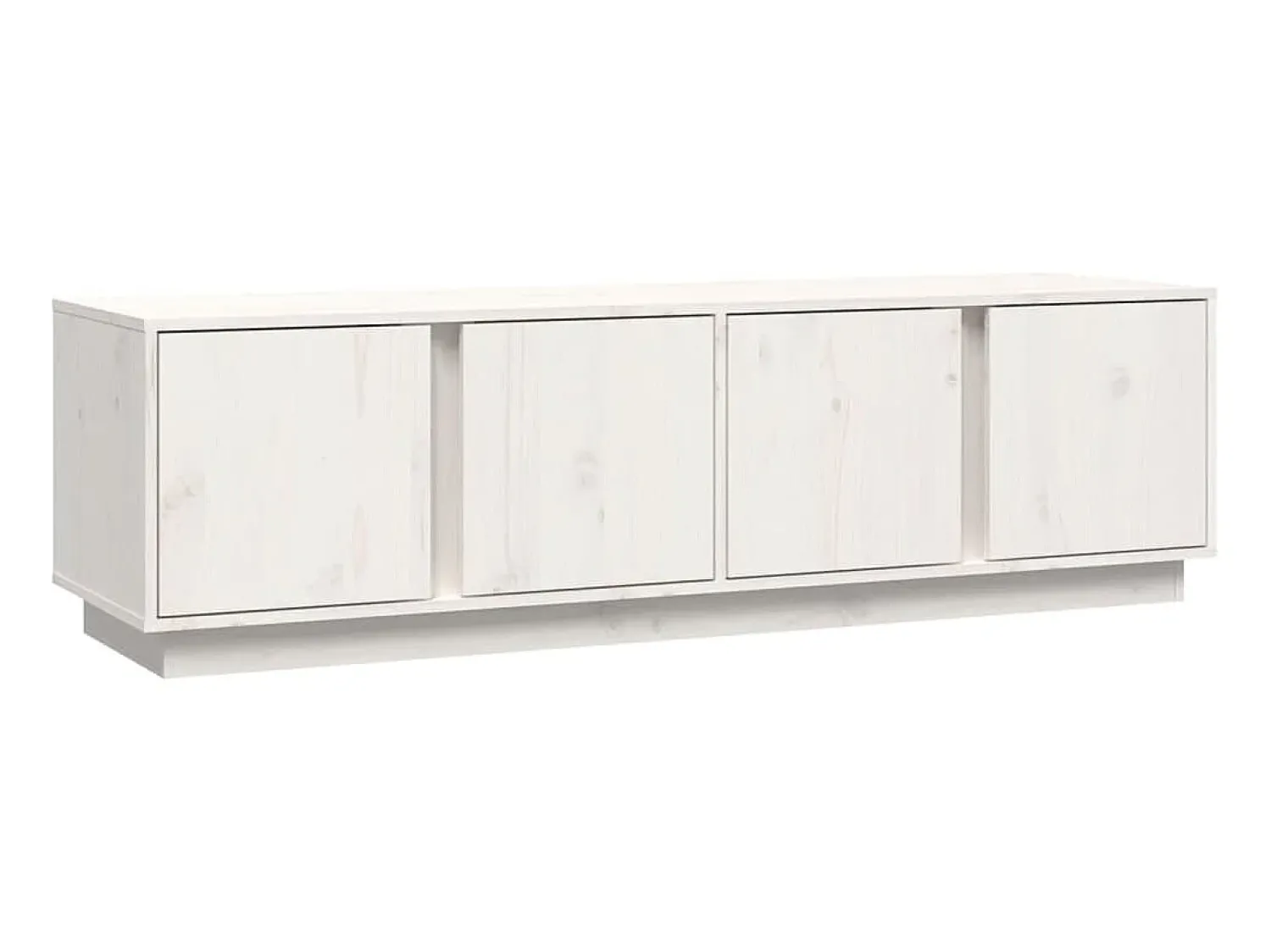 Discount Móvel de TV 140x40x40 cm madeira de pinho maciça PT160852 Branco
