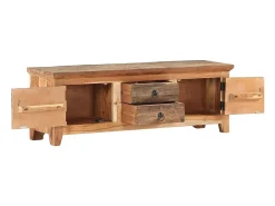 Online Móvel de TV 120x30x40 cm madeira acácia e recuperada maciças PT581597 Castanho