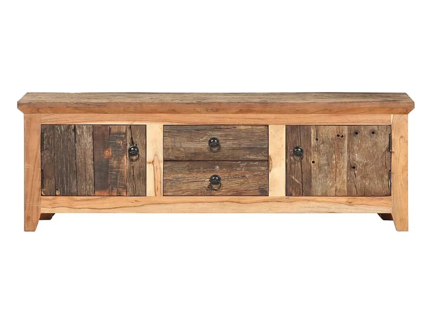 Online Móvel de TV 120x30x40 cm madeira acácia e recuperada maciças PT581597 Castanho