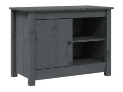 Móvel De Tv| Móvel de TV 70x36,5x52 cm madeira de pinho maciça cinza PT164640 Cinzento