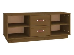 Online Móvel de TV 100x34x40 cm madeira de pinho maciça mel PT942141 Castanho