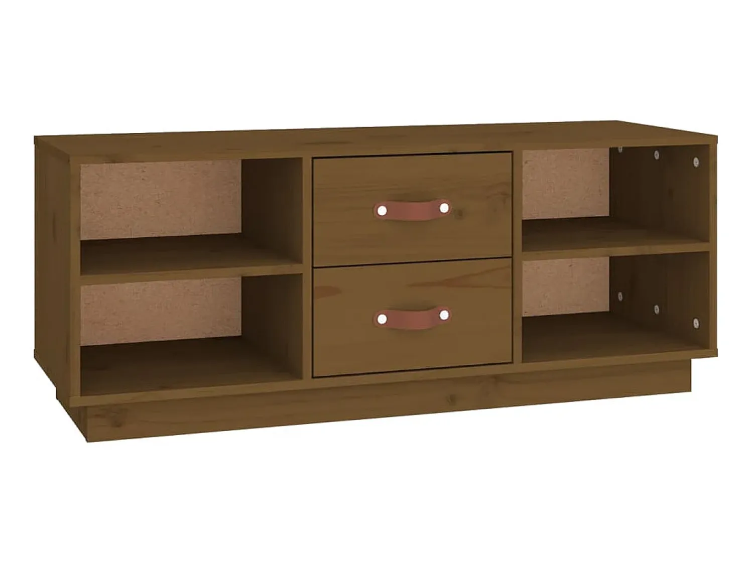 Online Móvel de TV 100x34x40 cm madeira de pinho maciça mel PT942141 Castanho