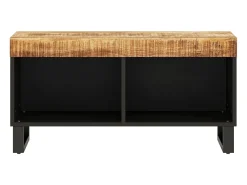 Móvel de TV 85x33x43,5 cm madeira de mangueira maciça PT988091^ Móvel De Tv