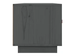 Móvel De Tv|vidaxl Móvel de TV 80x34x35 cm madeira de pinho maciça cinza Cinzento