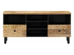Móvel De Tv* Móvel de TV 100x33x46 cm madeira de mangueira maciça PT126849 Castanho